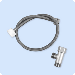 Brass Tank Adapter and Stainless Steel Braided Hose for Aura/Cloud/Cloud+